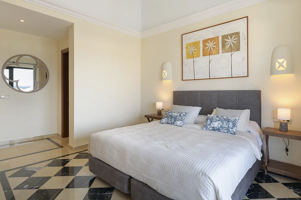 Komfortables Doppelzimmer in der Villa Alisios 43 Hipoclub