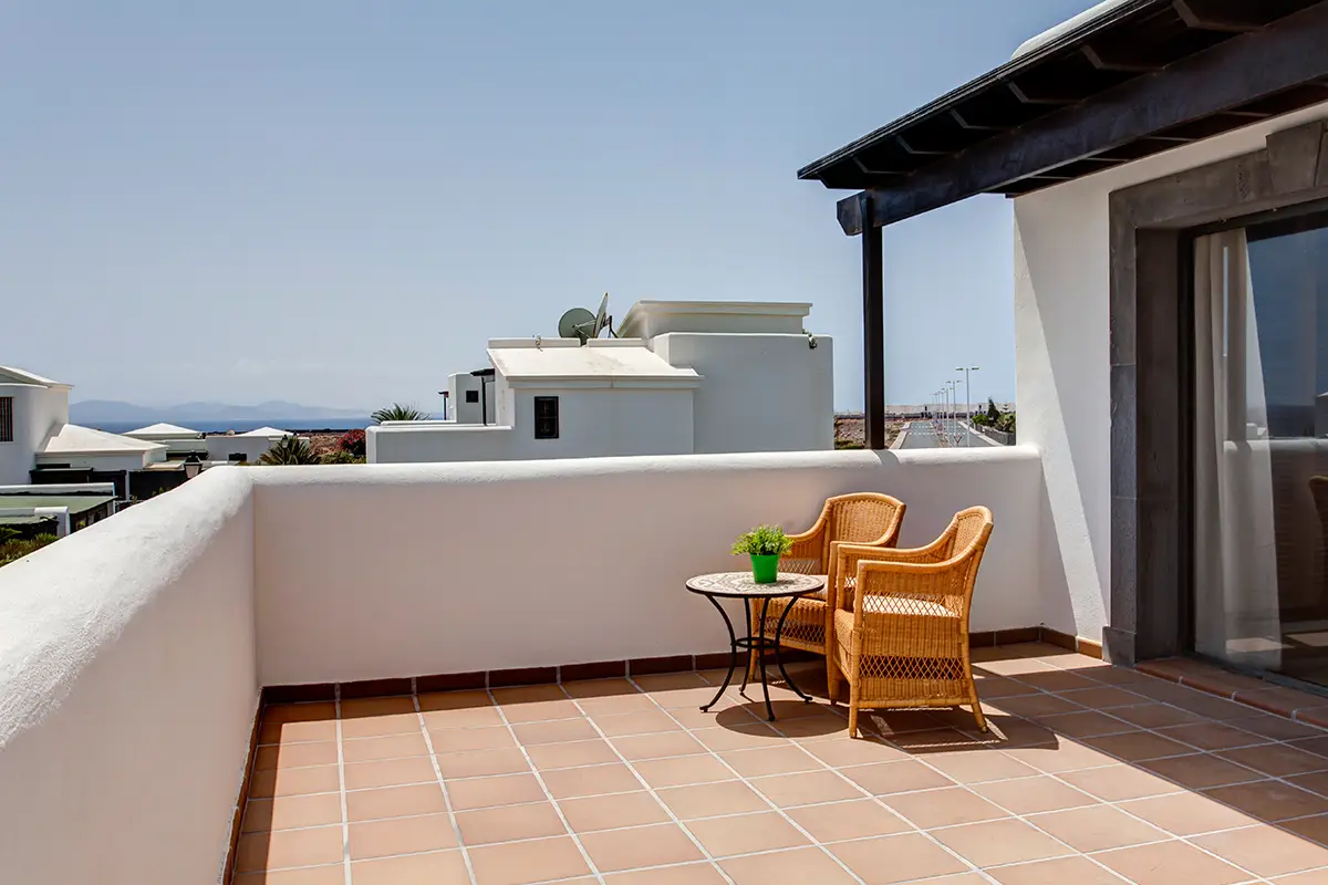 Private upper terrace off master bedroom, Hipoclub Villa Aguamarina 2