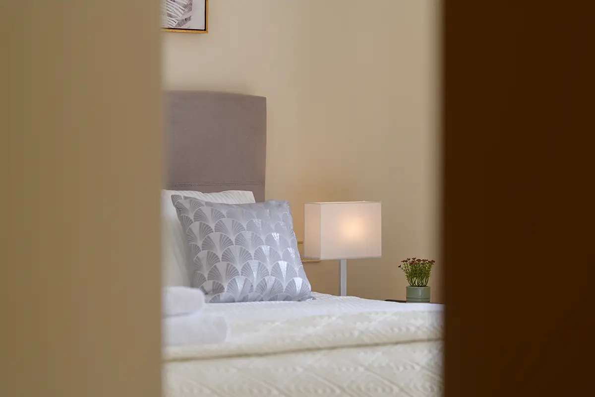 Decorative details in the bedrooms at Villa Faro Park 189 Hipoclub