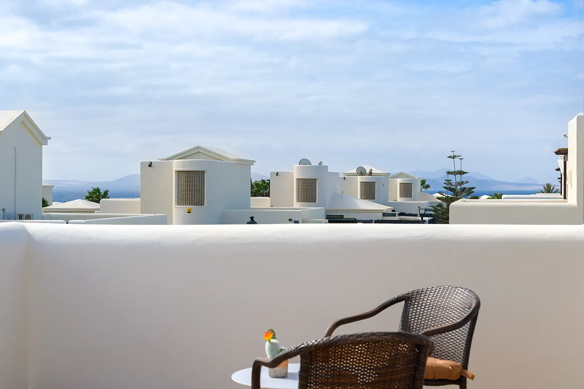 Upper terrace with pleasant views at Hipoclub Villa Aguamarina 1